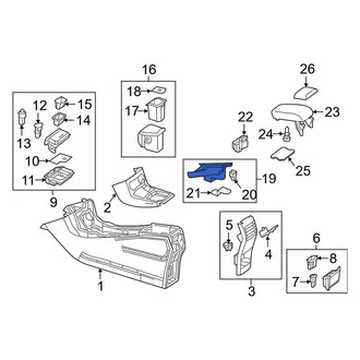 Mercedes-Benz OE - Front Console Trim Panel
