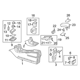 Mercedes-Benz OE - Center Console (Console and Components)