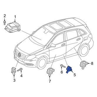 Mercedes-Benz OE - Center Front Air Bag Impact Sensor