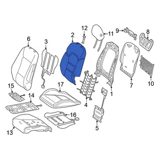 Mercedes-Benz OE - Front Right Seat Back Cushion