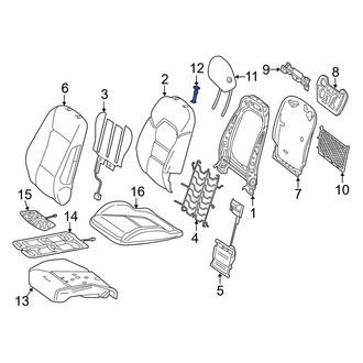 Mercedes-Benz OE - Front Left Inner Headrest Guide