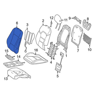 Mercedes-Benz OE - Rear Right Seat Back Cushion Cover