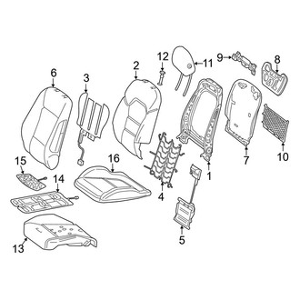 Mercedes-Benz OE - Seats & Tracks - Driver Seat Components