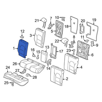Mercedes-Benz OE - Rear Right Seat Back Cushion Cover