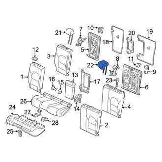 Mercedes-Benz OE - Rear Center Headrest