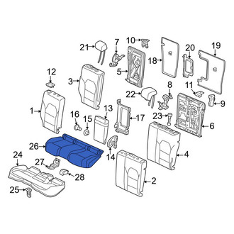 Mercedes-Benz OE - Rear Seat Cover