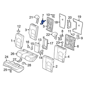 Mercedes-Benz OE - Rear Left Seat Hinge