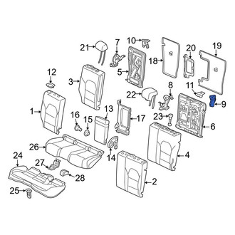 Mercedes-Benz OE - Rear Left Seat Back Lock