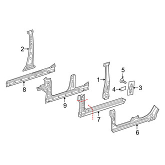 Mercedes-Benz OE - Pillars, Rocker & Floor - Center Pillar & Rocker