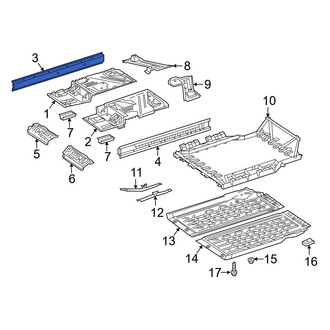 Mercedes-Benz OE - Right Floor Sill