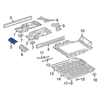 Mercedes-Benz OE - Front Right Floor Pan Crossmember