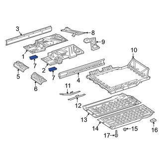 Mercedes-Benz OE - Floor Pan Reinforcement
