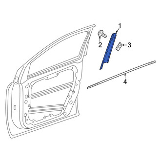 Mercedes-Benz OE - Front Left Door Applique