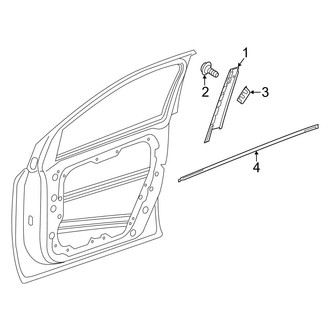 Mercedes-Benz OE - Front Door - Exterior Trim