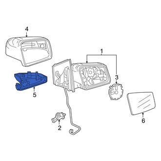 Mercedes-Benz OE - Front Left Door Mirror Trim Ring
