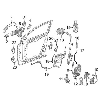 Mercedes-Benz OE - Front Left Door Lock Operating Rod