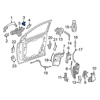 Mercedes-Benz OE - Front Left Exterior Door Handle Cover