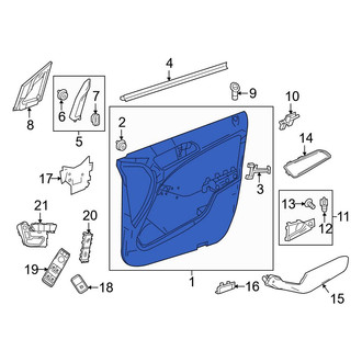 Mercedes-Benz OE - Front Left Inner Door Interior Trim Panel