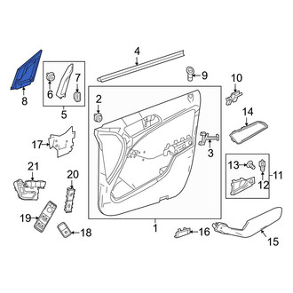 Mercedes-Benz OE - Front Left Door Mirror Trim Ring