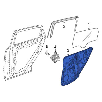 Mercedes-Benz OE - Rear Left Door Panel Carrier