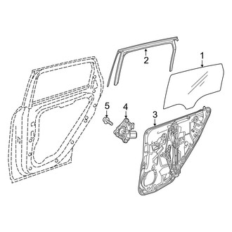 Mercedes-Benz OE - Rear Door - Glass & Hardware