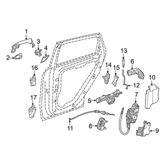 Mercedes-Benz OE - Rear Door - Lock & Hardware