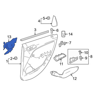 Mercedes-Benz OE - Rear Door Panel Insulation