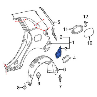 Mercedes-Benz OE - Rear Left Quarter Panel Extension