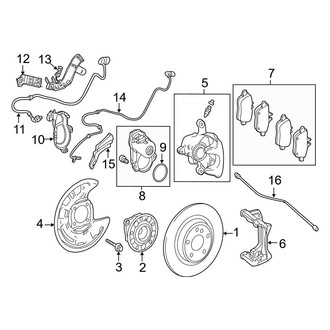 Mercedes-Benz OE - Rear Suspension - Brake Components