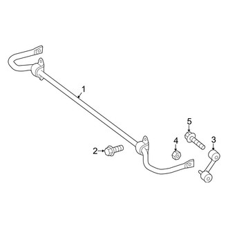Mercedes-Benz OE - Rear Suspension - Stabilizer Bar & Components
