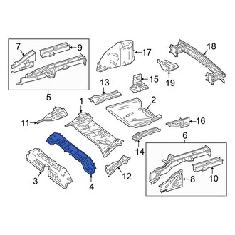 Mercedes-Benz OE - Floor Pan Reinforcement
