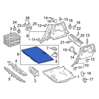 Mercedes-Benz OE - Rear Spare Tire Compartment Cover