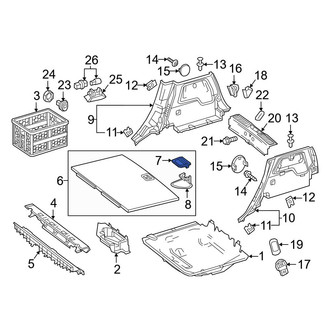 Mercedes-Benz OE - Rear Spare Tire Compartment Cover Latch