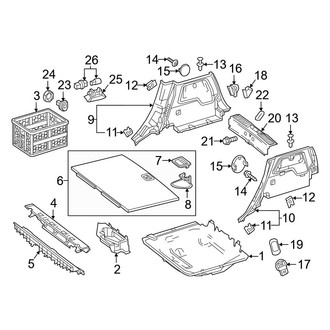 Mercedes-Benz OE - Rear Body & Floor - Interior Trim (Compartment Trim)