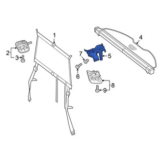 Mercedes-Benz OE - Left Cargo Cover Bracket