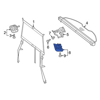 Mercedes-Benz OE - Right Cargo Cover Bracket