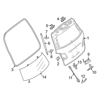 Mercedes-Benz OE - Lift Gate - Gate & Hardware