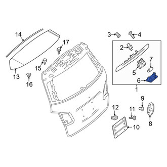 Mercedes-Benz OE - Rear License Plate Light Assembly