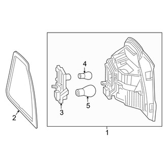 Mercedes-Benz OE - Rear Lamps - Backup Lamps (Lift Gate)