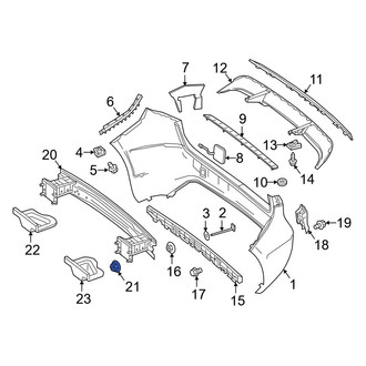 Mercedes-Benz OE - Bumper Impact Bar Nut