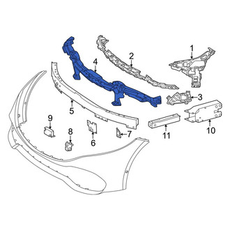 Mercedes-Benz OE - Front Upper Bumper Impact Absorber