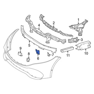 Mercedes-Benz OE - Front Right Bumper Impact Bar Brace