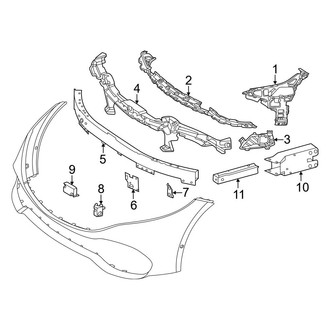 Mercedes-Benz OE - Front Bumper & Grille - Bumper & Components (W/O AMG Line Inner Components)