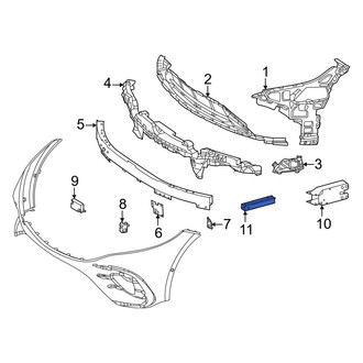 Mercedes-Benz OE - Front Lower Bumper Impact Absorber