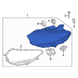 Mercedes-Benz OE - Front Left Headlight Assembly
