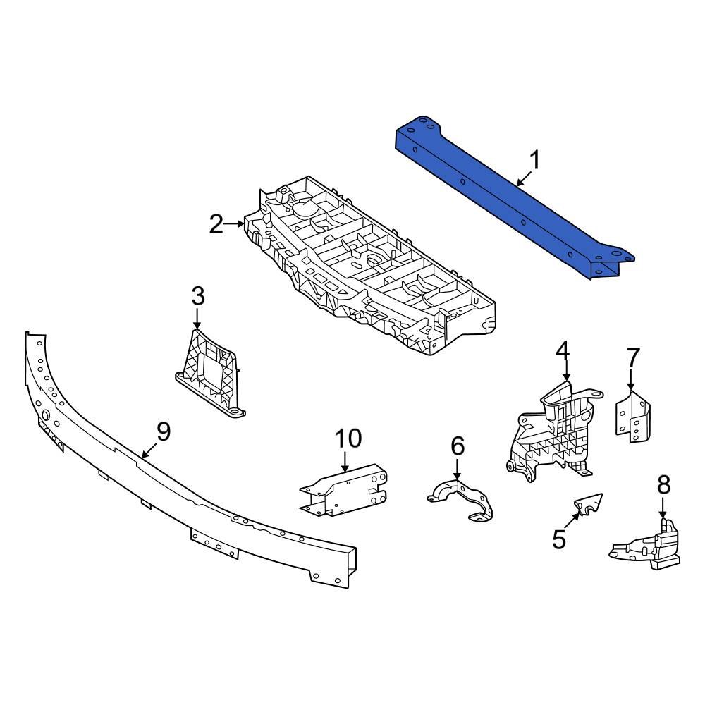 Mercedes-benz Oe 2976208601 - Front Upper Radiator Support Tie Bar