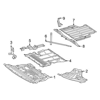 Mercedes-Benz OE - Radiator Support - Splash Shields