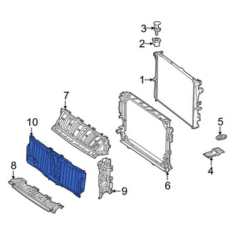 Mercedes-Benz OE - Front Radiator Shutter Assembly