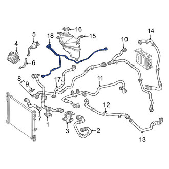 Mercedes-Benz OE - Drive Motor Inverter Coolant Line