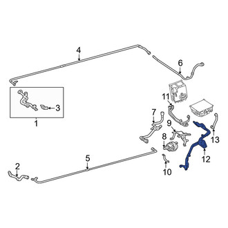 Mercedes-Benz OE - Rear Left Drive Motor Battery Pack Coolant Hose